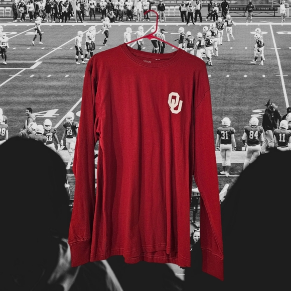 Oklahoma Sooners Football Long Sleeve Tee - Picture 1 of 2